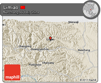 Shaded Relief 3D Map of Limiao