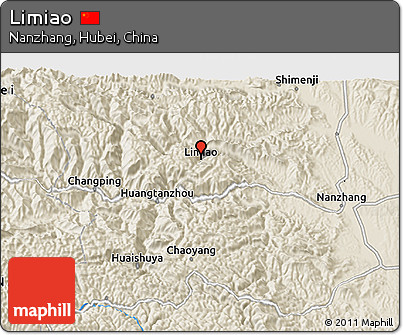 Shaded Relief 3D Map of Limiao