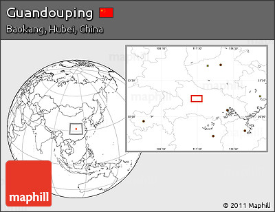 Blank Location Map of Guandouping