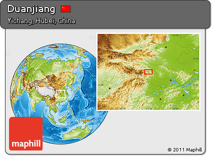 Physical Location Map of Duanjiang