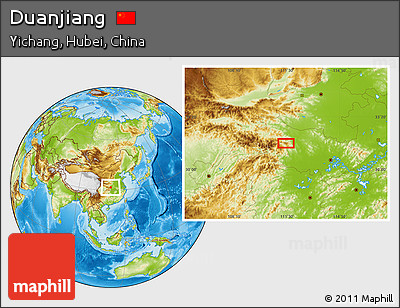 Physical Location Map of Duanjiang