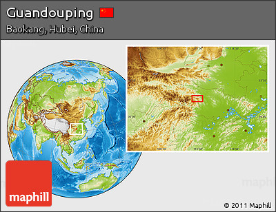 Physical Location Map of Guandouping