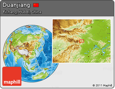 Physical Location Map of Duanjiang