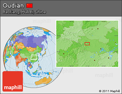 Political Location Map of Oudian