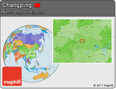 Political Location Map of Changping
