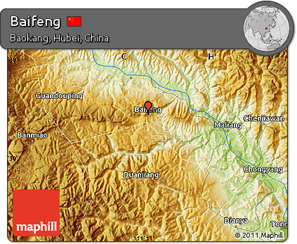 Physical Map of Baifeng