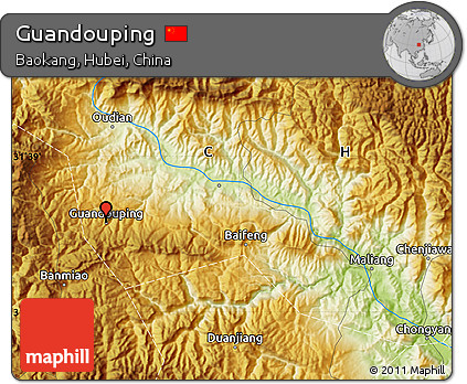 Physical Map of Guandouping