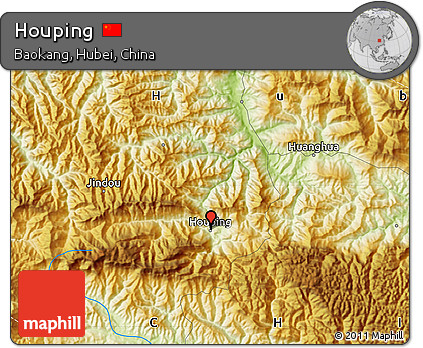 Physical Map of Houping