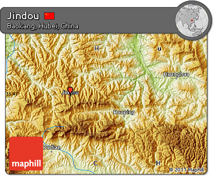 Physical Map of Jindou