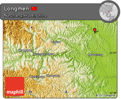 Physical Map of Longmen