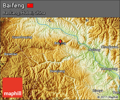 Physical Map of Baifeng