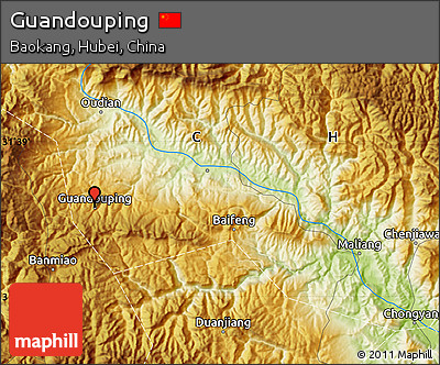 Physical Map of Guandouping