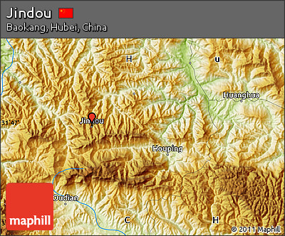 Physical Map of Jindou