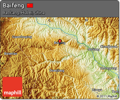 Physical Map of Baifeng