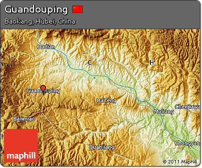 Physical Map of Guandouping