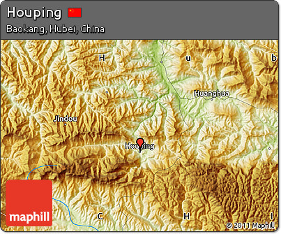 Physical Map of Houping