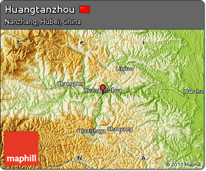 Physical Map of Huangtanzhou