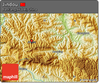 Physical Map of Jindou