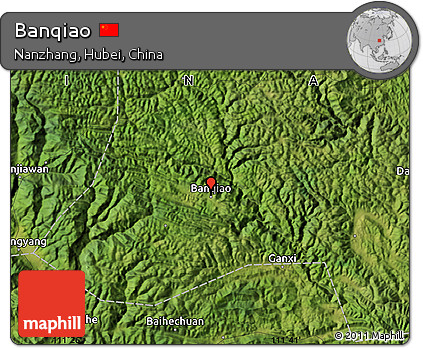 Satellite Map of Banqiao