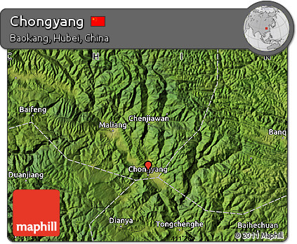 Satellite Map of Chongyang