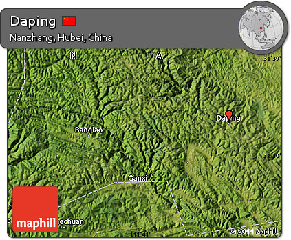 Satellite Map of Daping