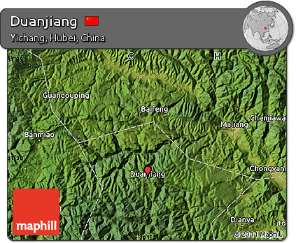 Satellite Map of Duanjiang