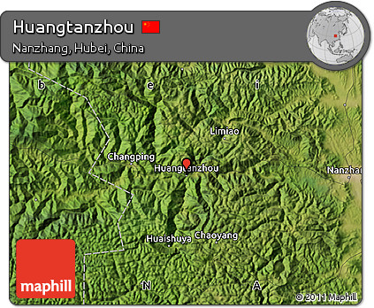 Satellite Map of Huangtanzhou
