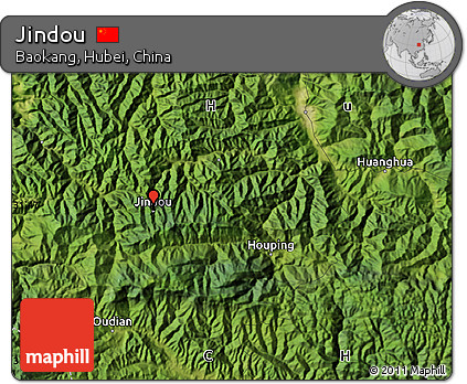Satellite Map of Jindou