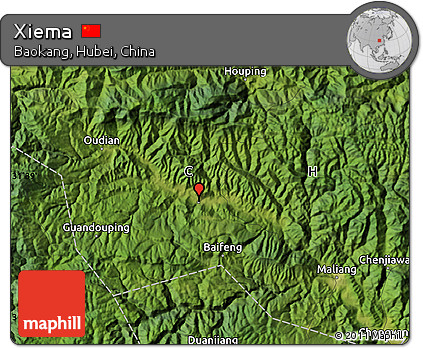 Satellite Map of Xiema