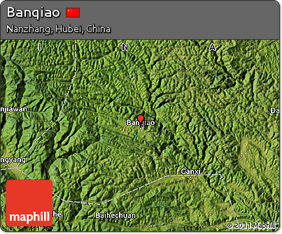 Satellite Map of Banqiao