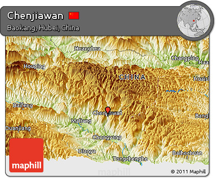 Physical Panoramic Map of Chenjiawan