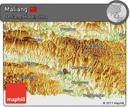 Physical Panoramic Map of Maliang