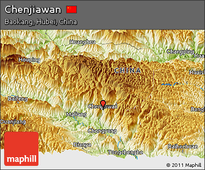 Physical Panoramic Map of Chenjiawan