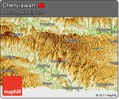 Physical Panoramic Map of Chenjiawan