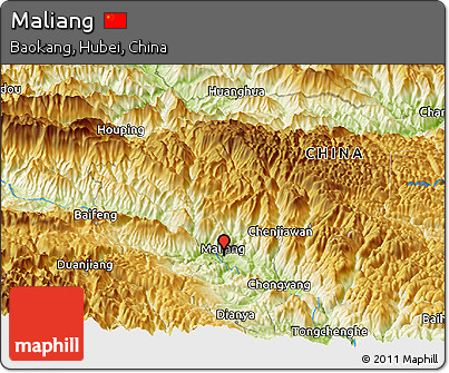 Physical Panoramic Map of Maliang