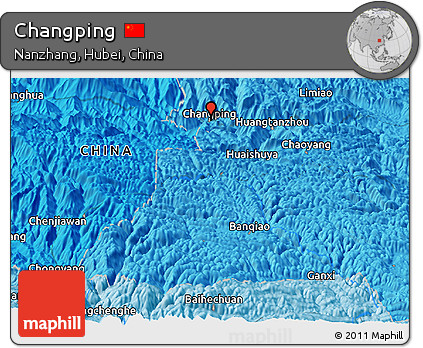 Political Panoramic Map of Changping