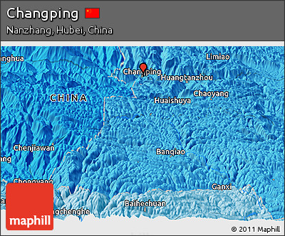 Political Panoramic Map of Changping