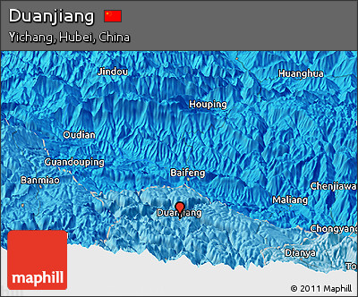 Political Panoramic Map of Duanjiang