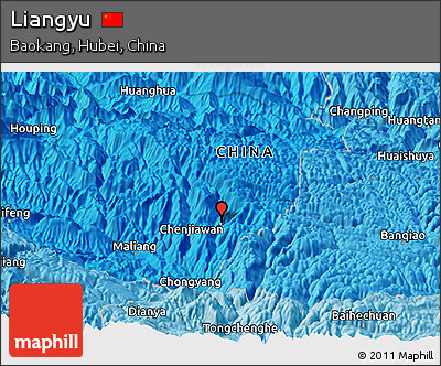 Political Panoramic Map of Liangyu