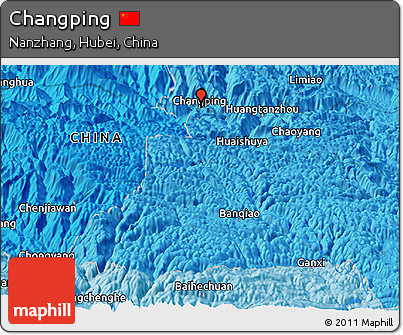 Political Panoramic Map of Changping