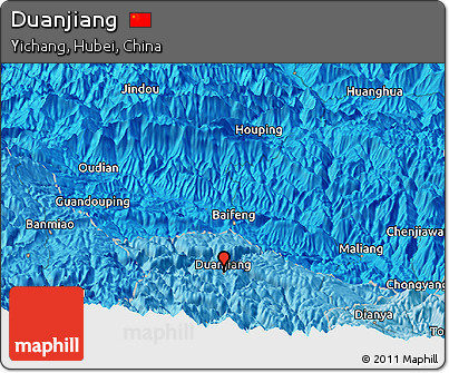 Political Panoramic Map of Duanjiang