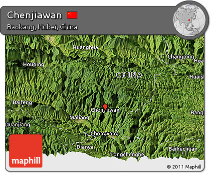Satellite Panoramic Map of Chenjiawan
