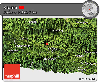 Satellite Panoramic Map of Xiema