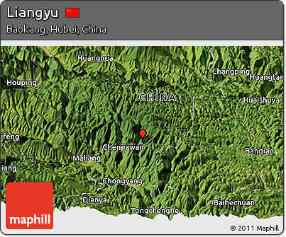 Satellite Panoramic Map of Liangyu