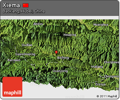 Satellite Panoramic Map of Xiema