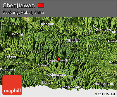 Satellite Panoramic Map of Chenjiawan