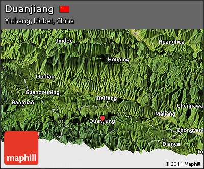 Satellite Panoramic Map of Duanjiang