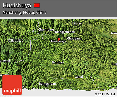 Satellite Panoramic Map of Huaishuya