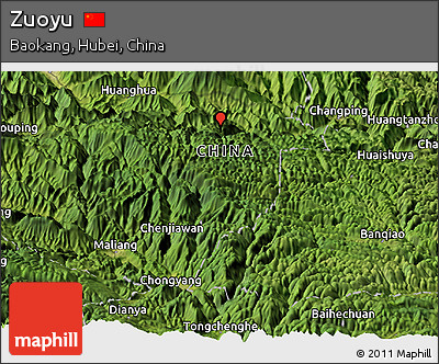 Satellite Panoramic Map of Zuoyu