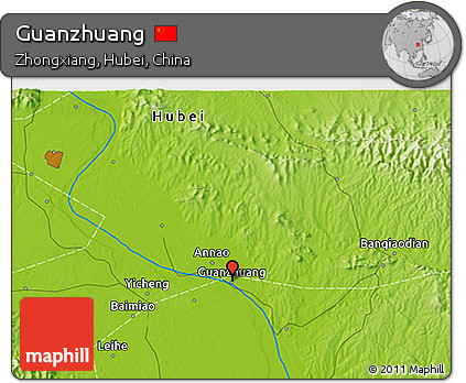 Physical 3D Map of Guanzhuang
